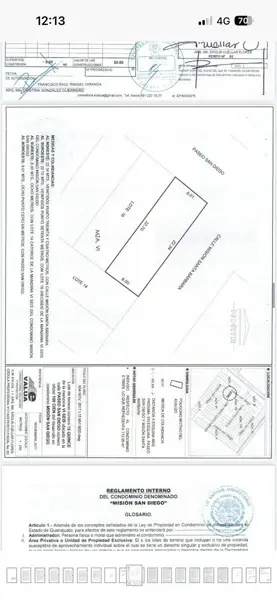 TERRENO EN VENTA FRACCIONAMIENTO MISIÓN DE SAN DIEGO