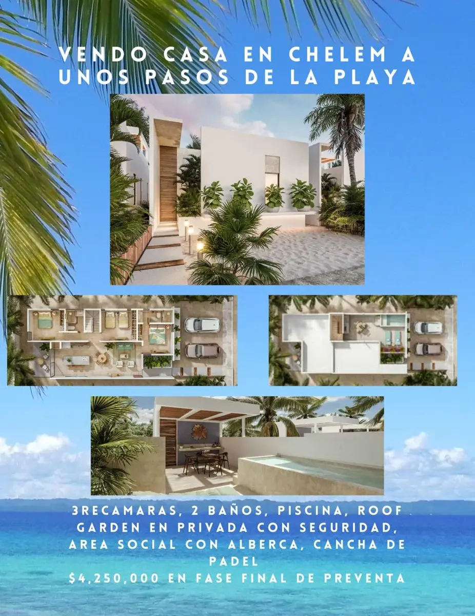 Casa en venta en Chelem, Progreso — foto 1 de 6