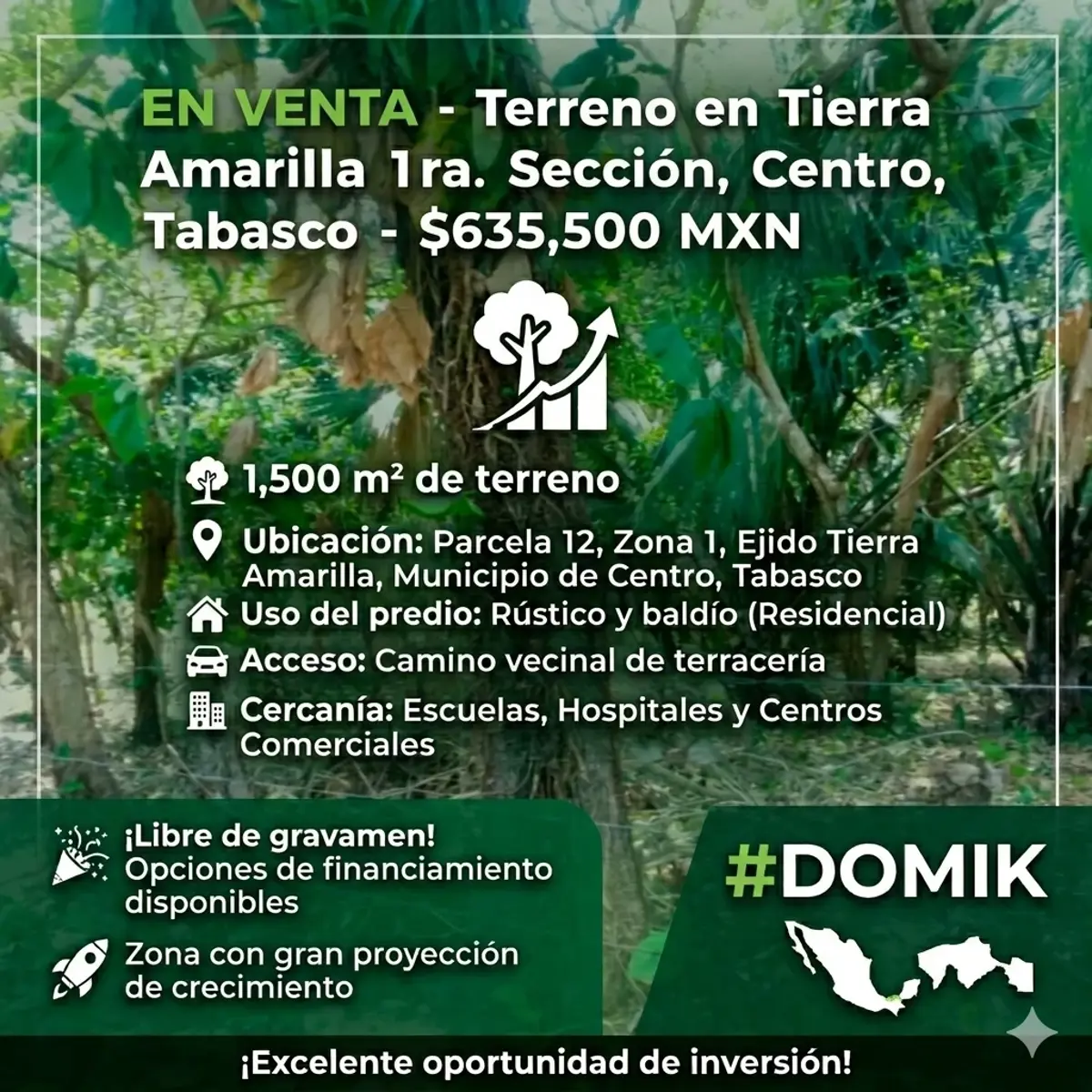 Terreno Residencial en Venta en Tierra Amarilla, Centro, Tabasco Terreno Residencial en Venta en Tierra Amarilla, Centro, Tabasco