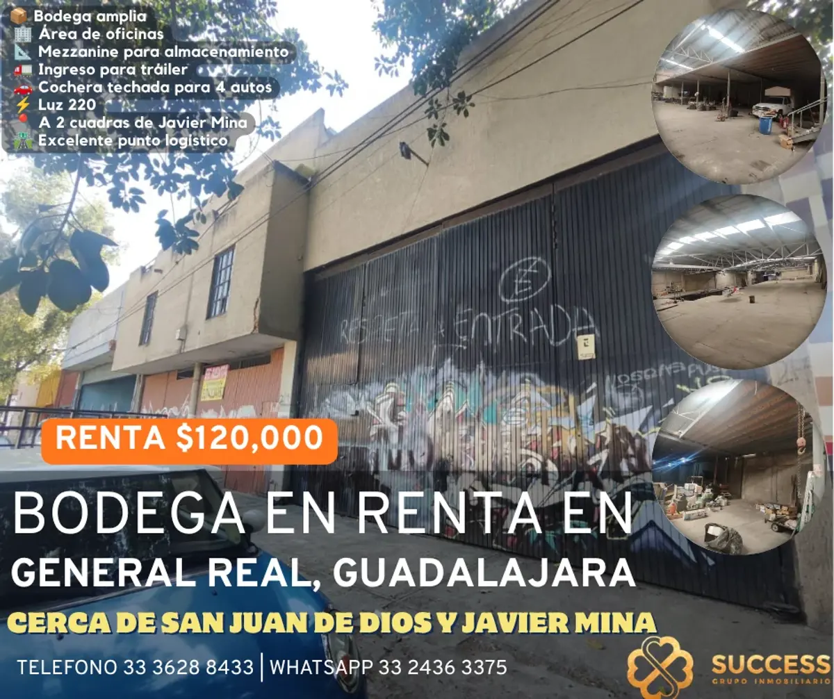 Bodega en renta en Oblatos, Guadalajara — foto 1 de 11