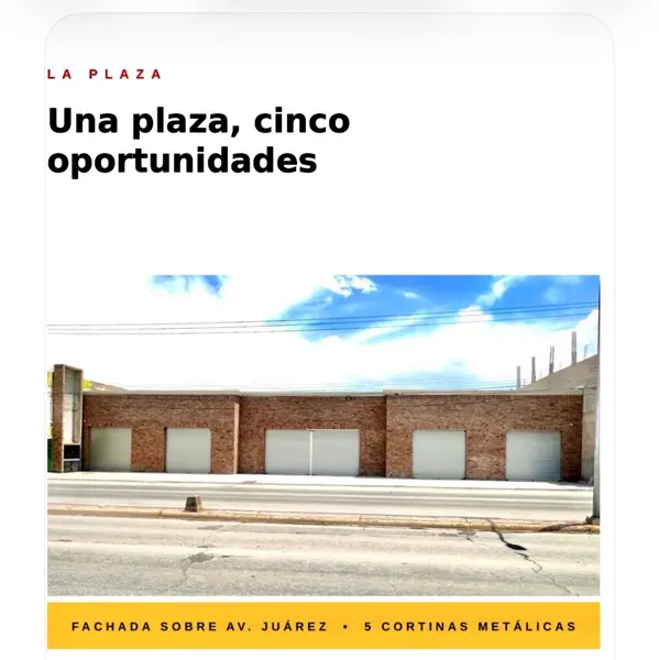 5 Locales Comerciales en el Oriente. Listos para Rentar