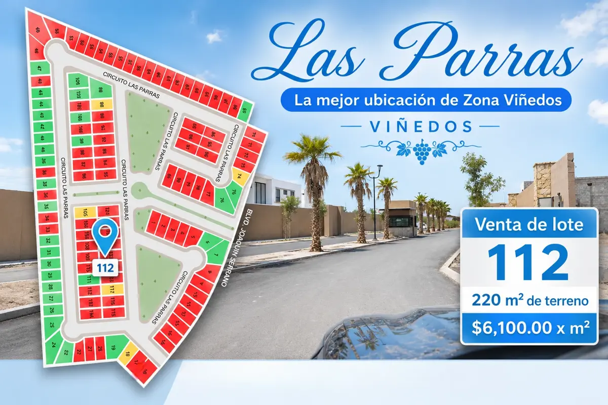 Terreno en venta en Circuito Las Parras Terreno en venta en Circuito Las Parras