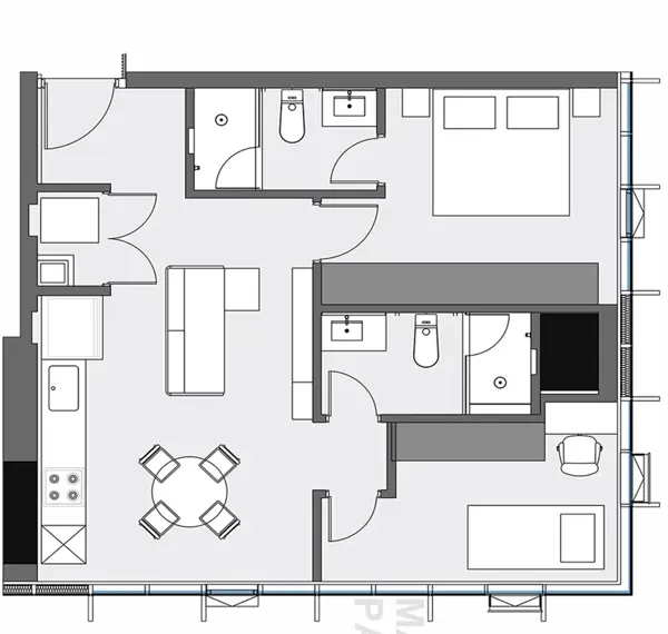 Departamento en Renta en Del Valle Oriente, San Pedro Garza García, Nuevo León 2