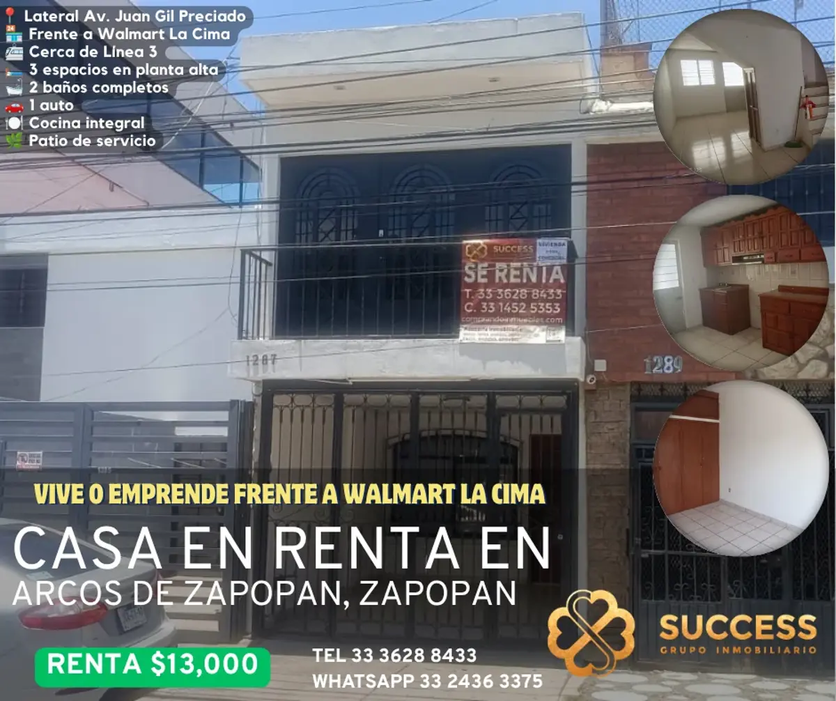 Casa en renta en Arcos de Zapopan 1a. Sección, Zapopan — foto 1 de 12
