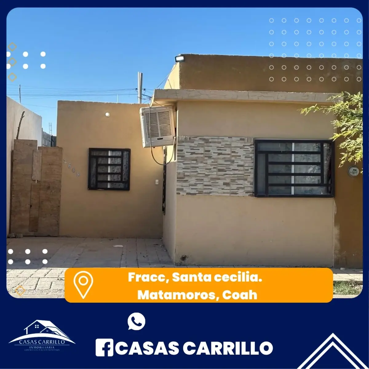 Casa en Venta en Santa Cecilia, Matamoros, Coahuila de Zaragoza Casa en Venta en Santa Cecilia, Matamoros, Coahuila de Zaragoza