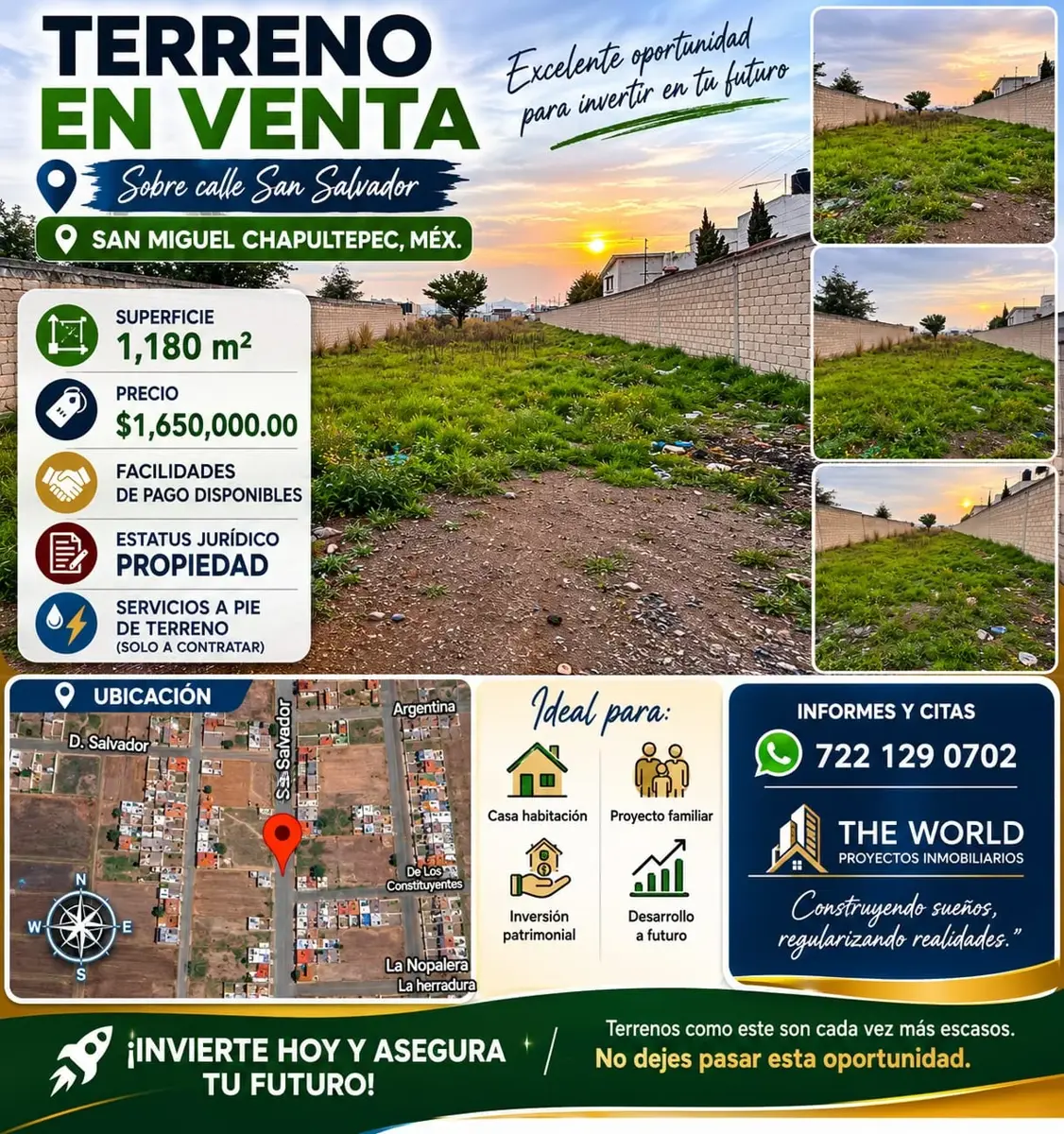 Terreno en venta en San Miguel, Metepec