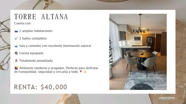 Departamento en renta en Altana, Monterrey — foto 3 de 11