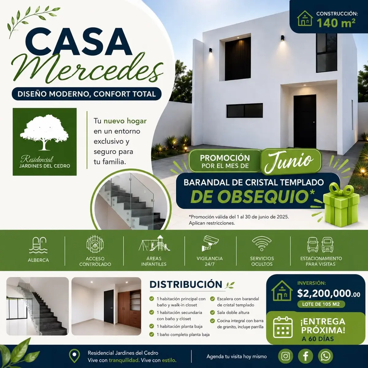 EN VENTA - Casa en Residencial Jardines del Cedro - $2,200,000 MXN EN VENTA - Casa en Residencial Jardines del Cedro - $2,200,000 MXN