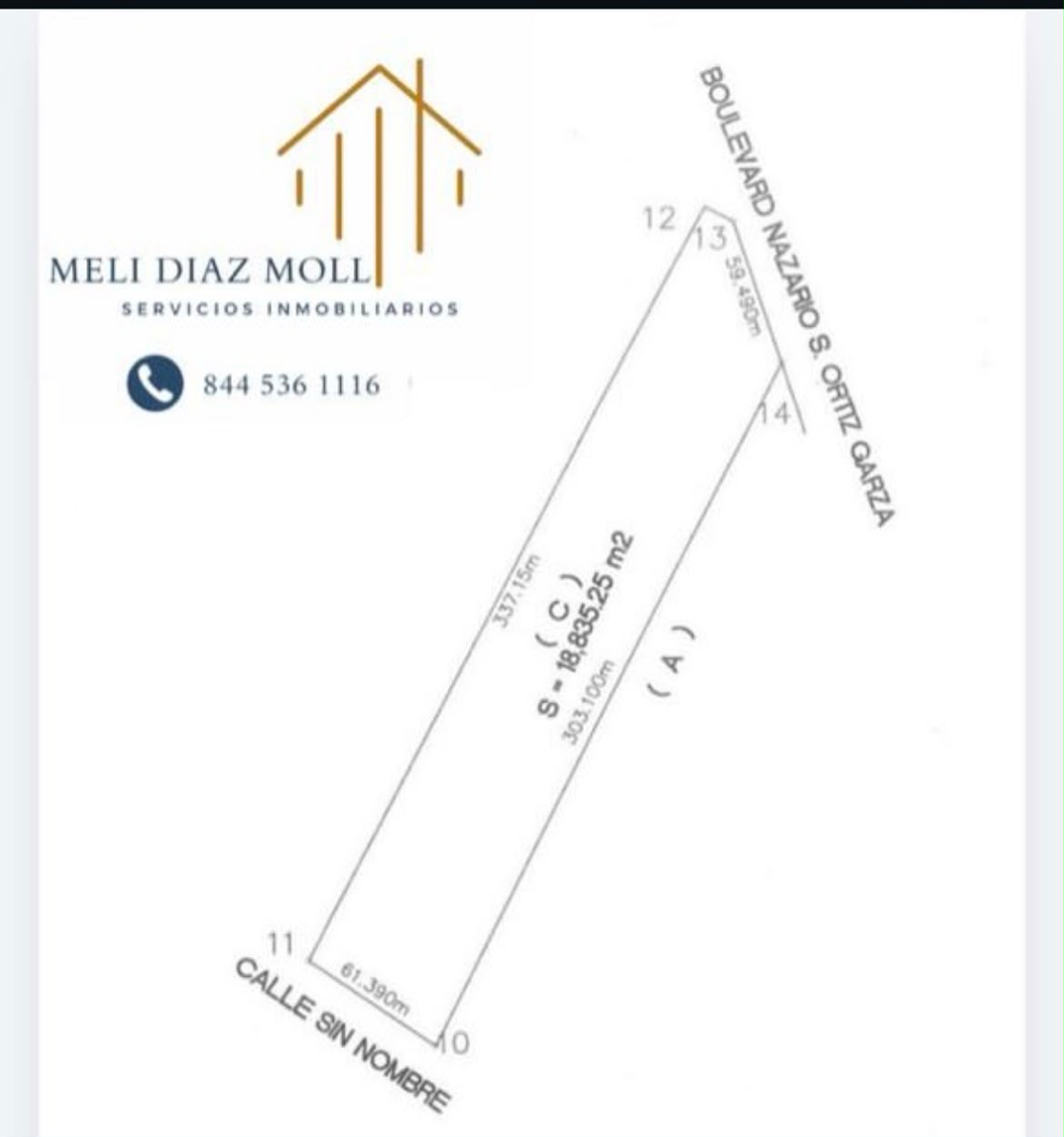 Terreno en venta en Virreyes Obrera, Saltillo — foto 1 de 4