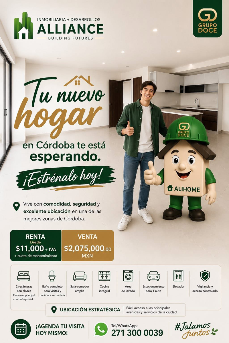 Departamento en renta en Villa Verde, Córdoba — foto 1 de 17