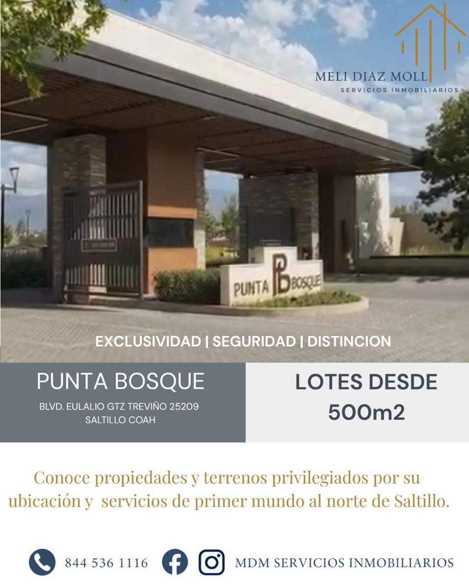 Terreno en venta en Punta Bosque, Saltillo — foto 1 de 9
