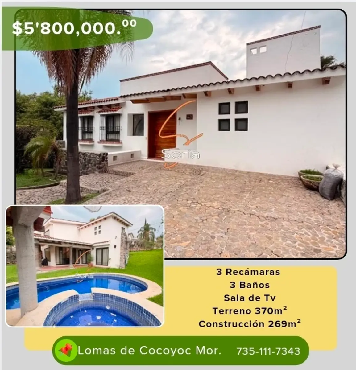 Casa en venta en Lomas de Cocoyoc, Atlatlahucan — foto 1 de 16