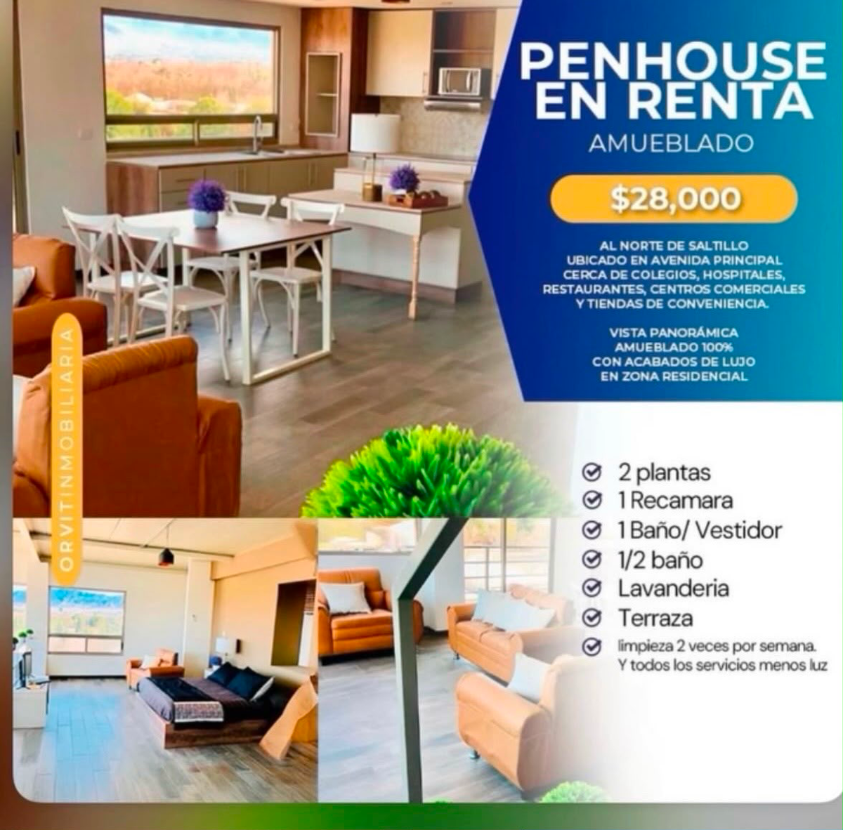 Departamento en renta en Los Rodriguez, Saltillo