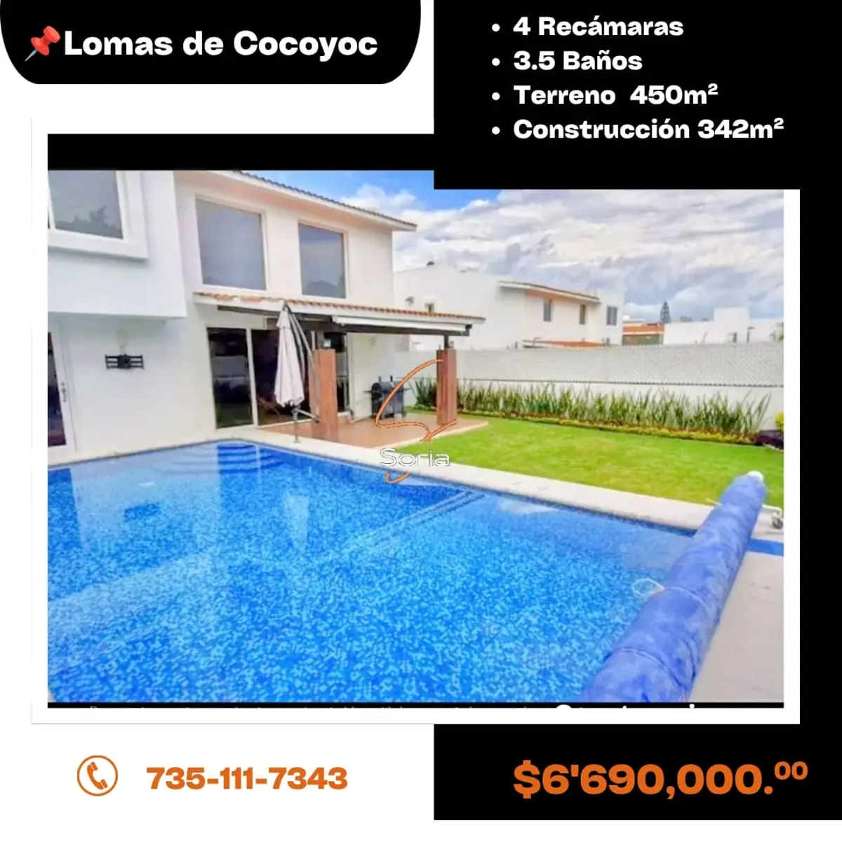 Casa en venta en Lomas de Cocoyoc, Atlatlahucan — foto 1 de 10