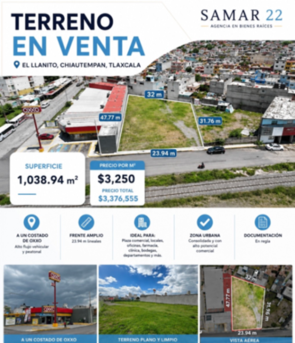 Terreno en venta en El Llanito, Chiautempan — foto 1 de 7