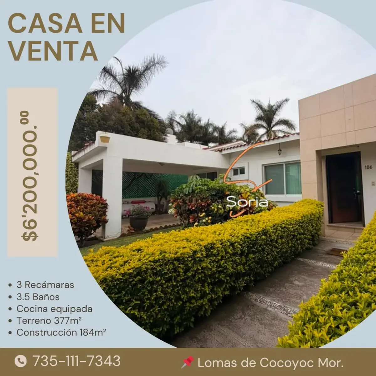 Casa en venta en Lomas de Cocoyoc, Atlatlahucan — foto 1 de 11