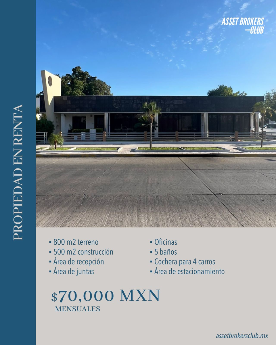 Oficina en renta en Los Mochis Centro, Ahome — foto 1 de 11