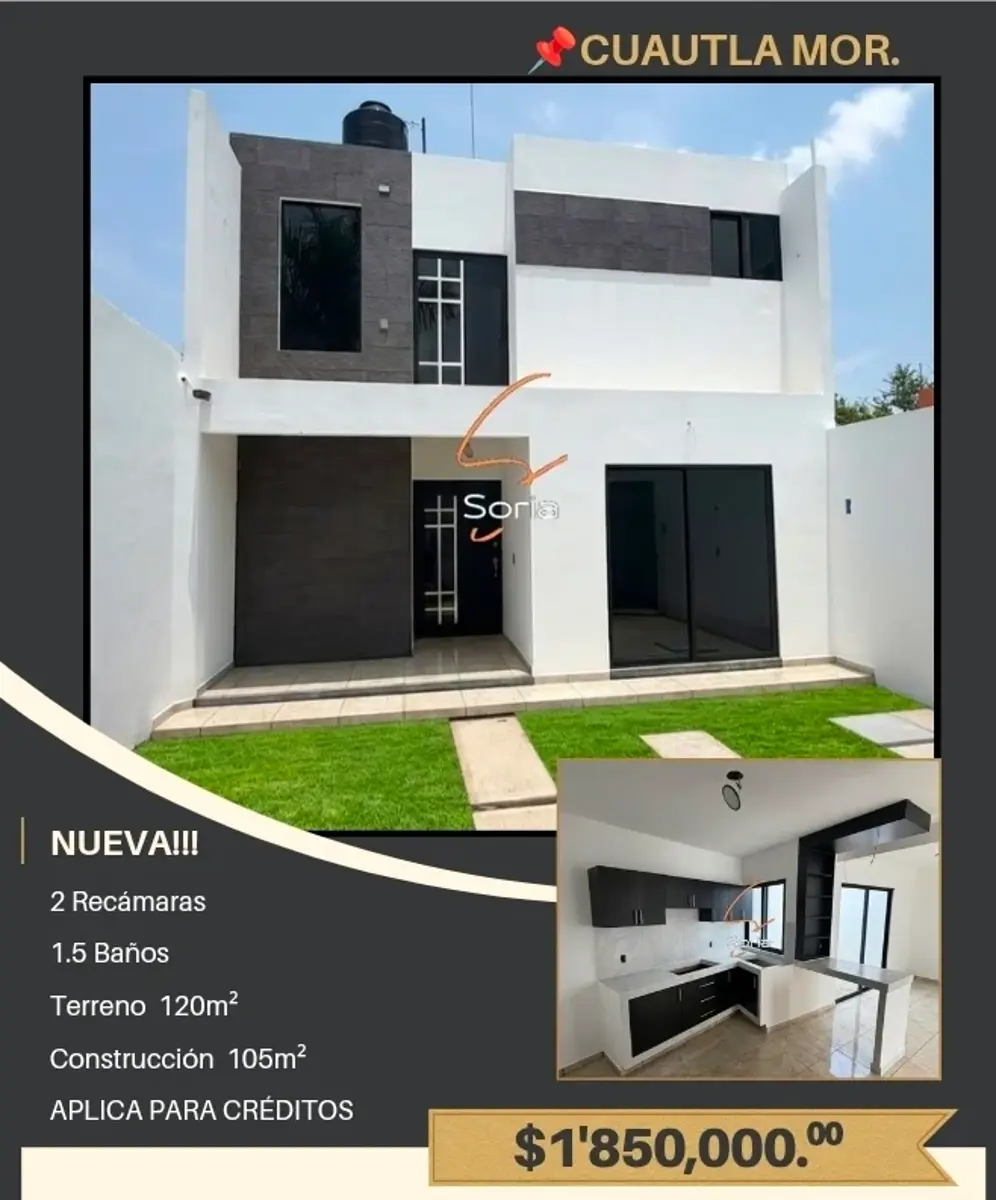 Casa en venta en Otilio Montaño, Cuautla — foto 1 de 11