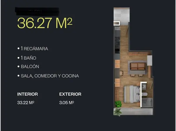 Departamento en venta en Centro, Monterrey — foto 2 de 5
