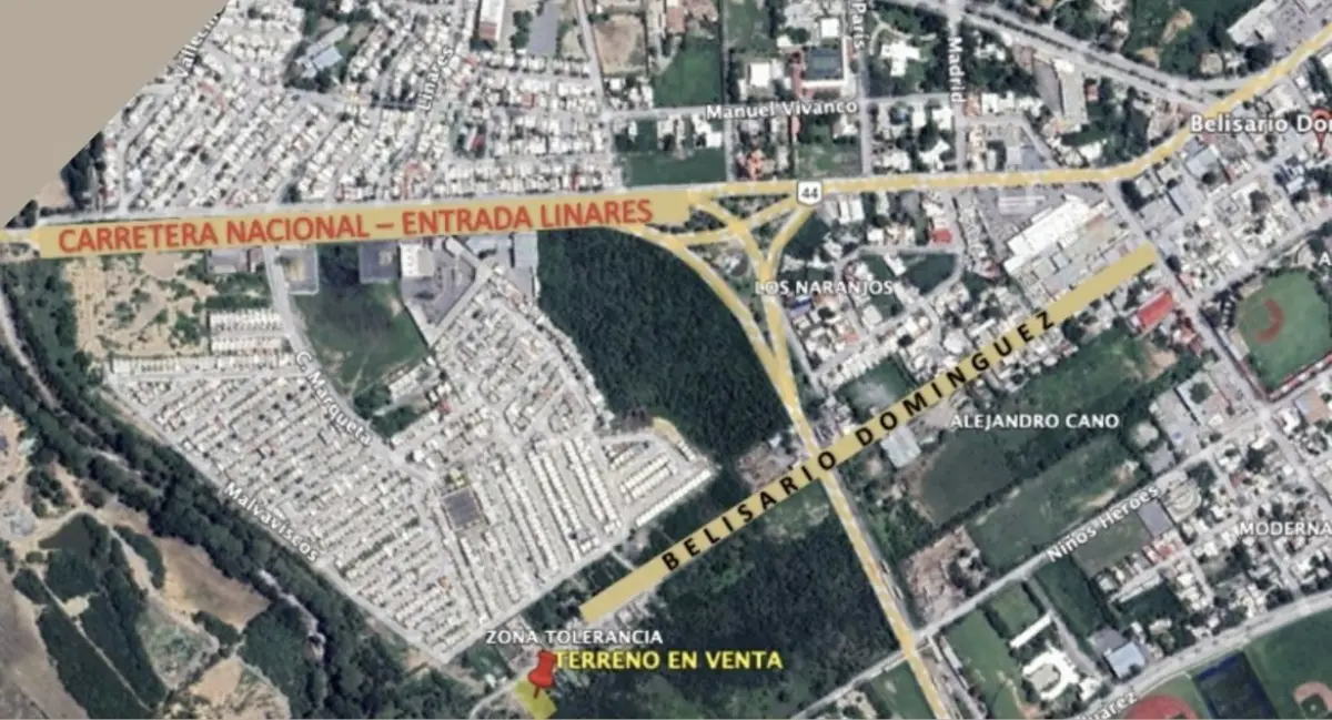 Terreno en venta en INFONAVIT el Cerrito, Linares