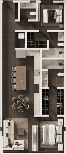 Departamento en venta en Del Valle, San Pedro Garza García — foto 3 de 8