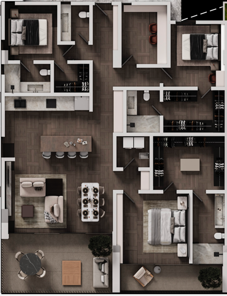 Departamento en venta en Del Valle, San Pedro Garza García — foto 3 de 9