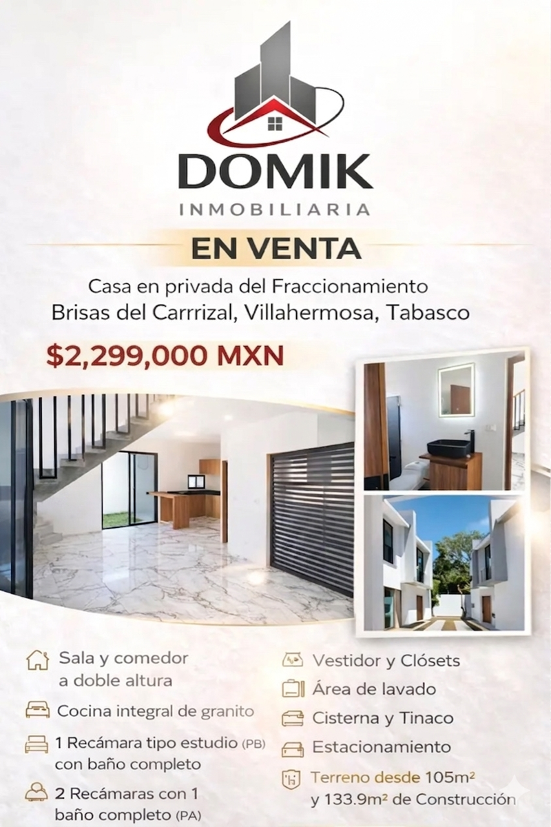 Bonita casa de tipo residencial en privada del Fraccionamiento Brisas del Carrizal Bonita casa de tipo residencial en privada del Fraccionamiento Brisas del Carrizal