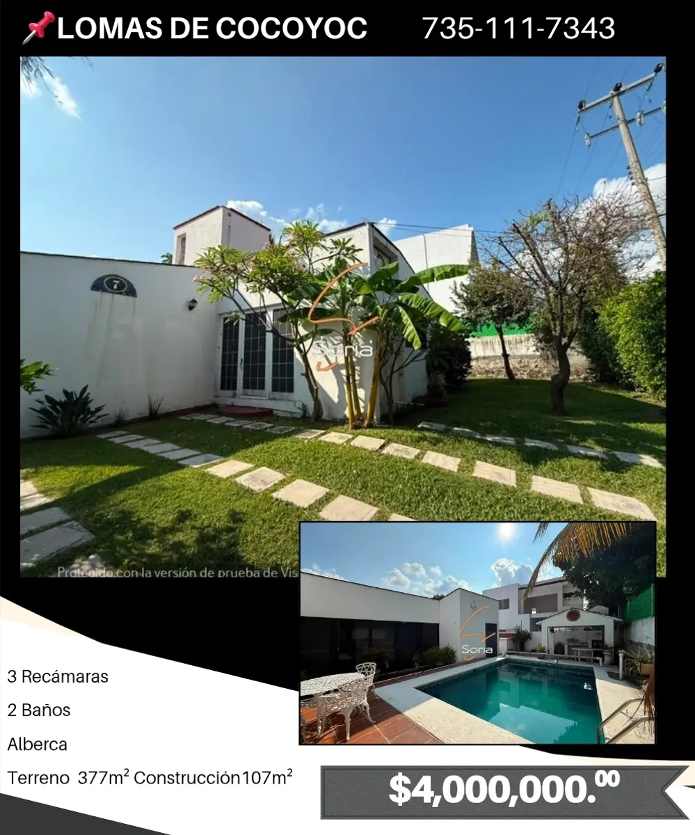 Casa en venta en Lomas de Cocoyoc, Atlatlahucan — foto 1 de 28