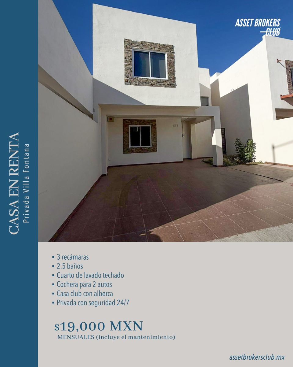 Casa en renta en Las Villas Residencial, Ahome — foto 1 de 10