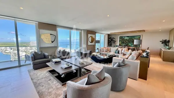 Departamento en Venta en SLS Harbour Beach, Puerto Cancún – Piso Alto