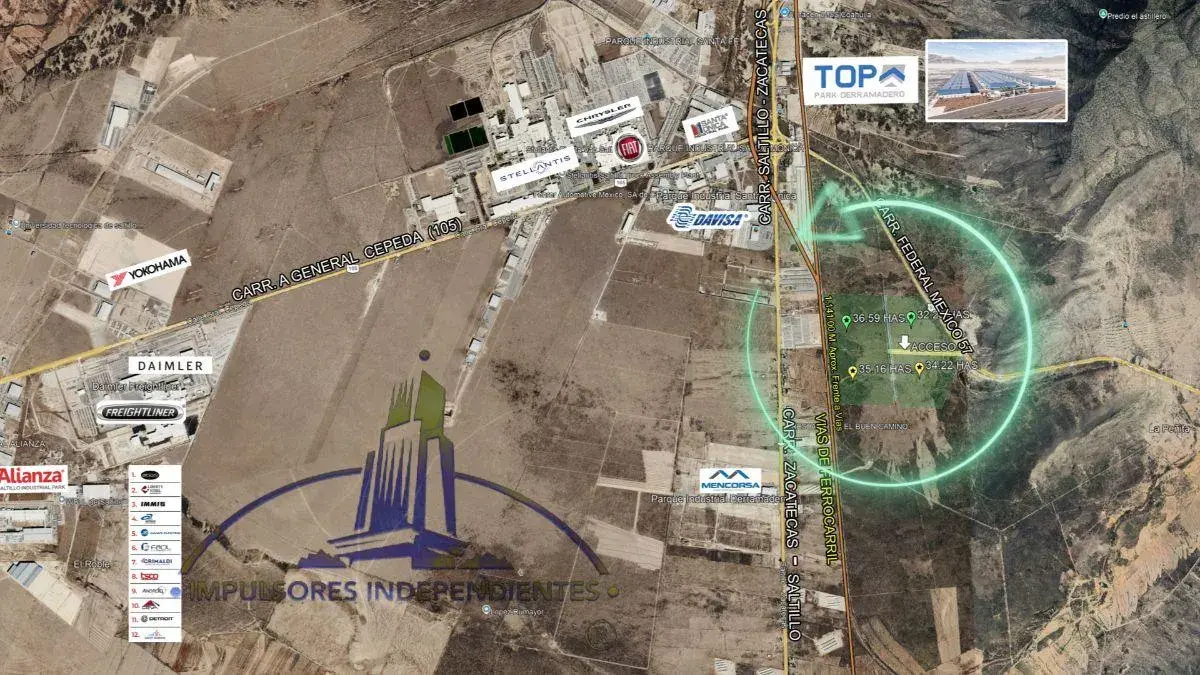 Terreno en venta en Parque Industrial Derramadero, Saltillo — foto 1 de 8