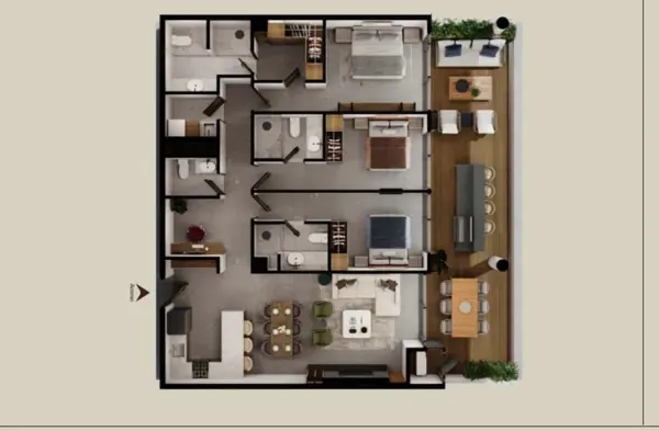 Departamento en venta en Valle Alto, Monterrey — foto 3 de 4