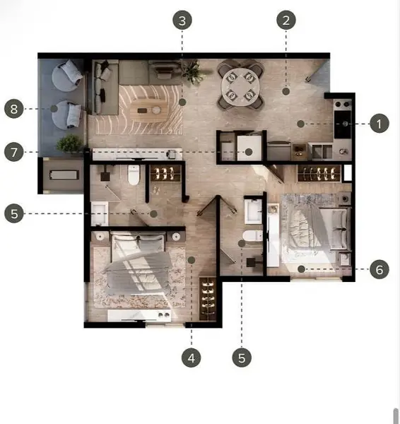 Departamento en venta en Zona Valle Poniente, San Pedro Garza García — foto 3 de 3