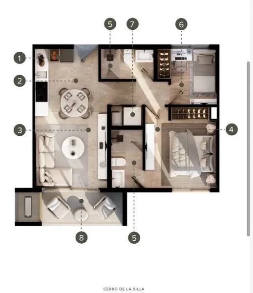 Departamento en venta en Zona Valle Poniente, San Pedro Garza García — foto 3 de 3