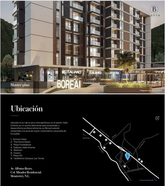 Departamento en Venta Boreal