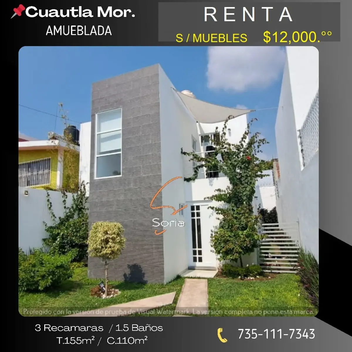Casa en renta en Iztaccihuatl, Cuautla — foto 1 de 23