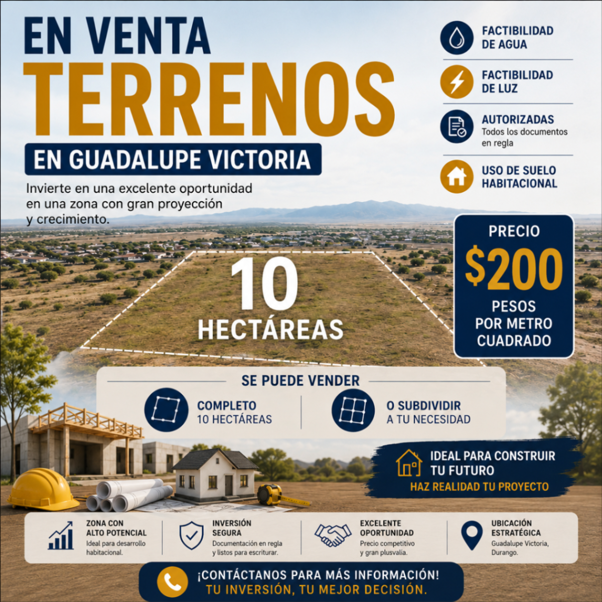 Terreno en venta en Guadalupe Victoria Centro, Guadalupe Victoria