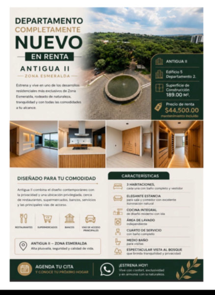 Departamento en renta en Hacienda de Valle Escondido, Atizapán de Zaragoza — foto 3 de 13