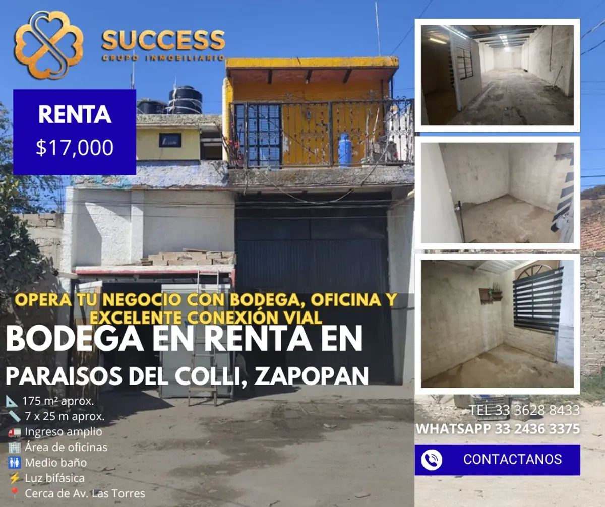 Bodega en renta en Paraisos del Colli, Zapopan — foto 1 de 7