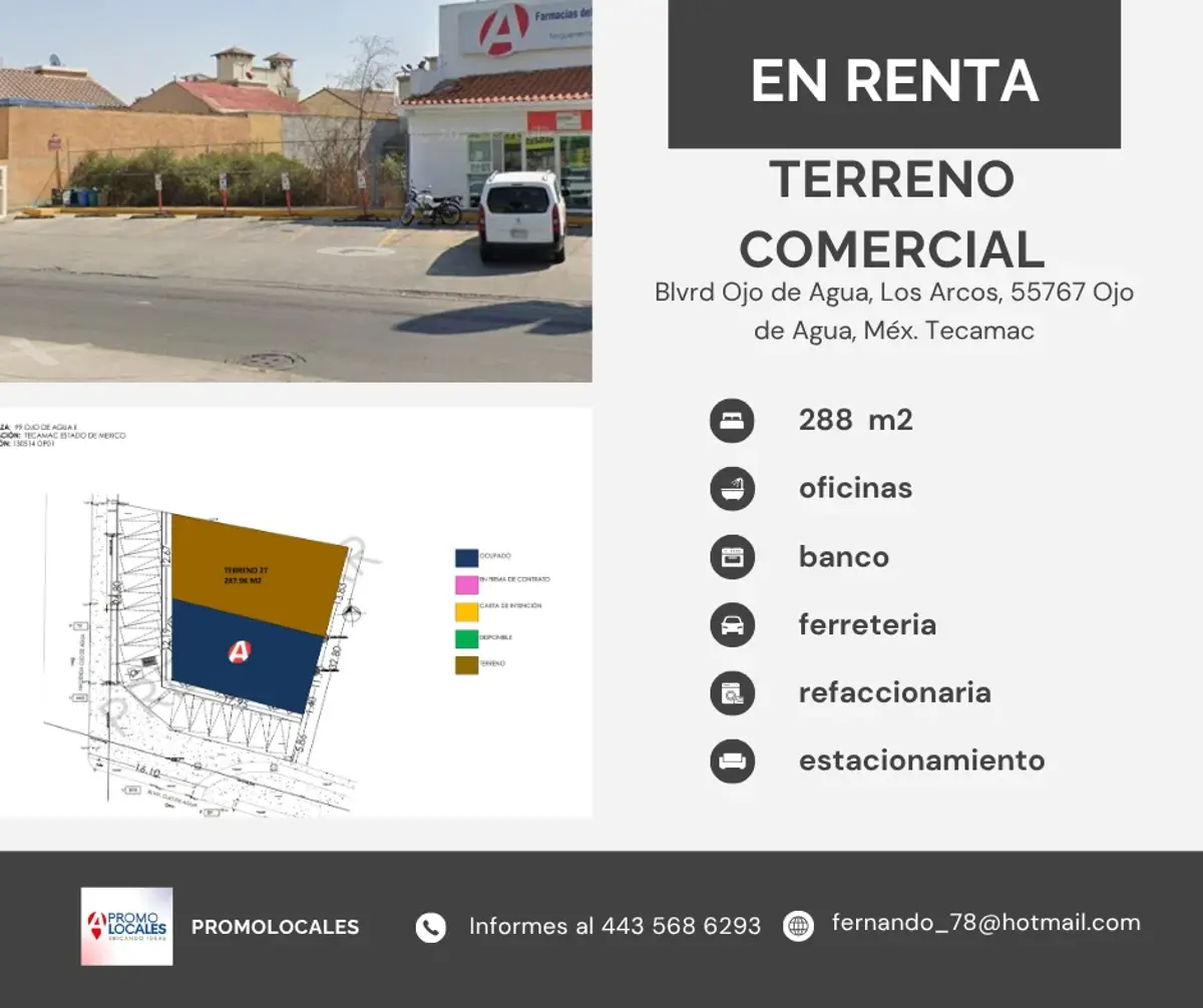 Terreno en renta en Ojo de Agua, Tecámac — foto 1 de 5