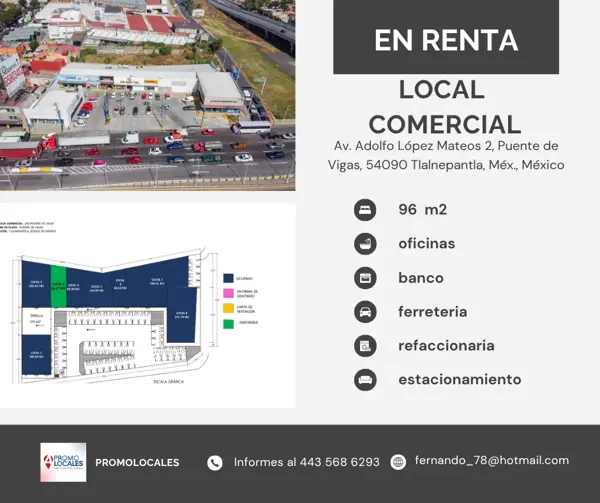 ¡Haz que tu negocio brille en Tlalnepantla!  
En Av. Adolfo López Mateos #2, Puente de Vigas