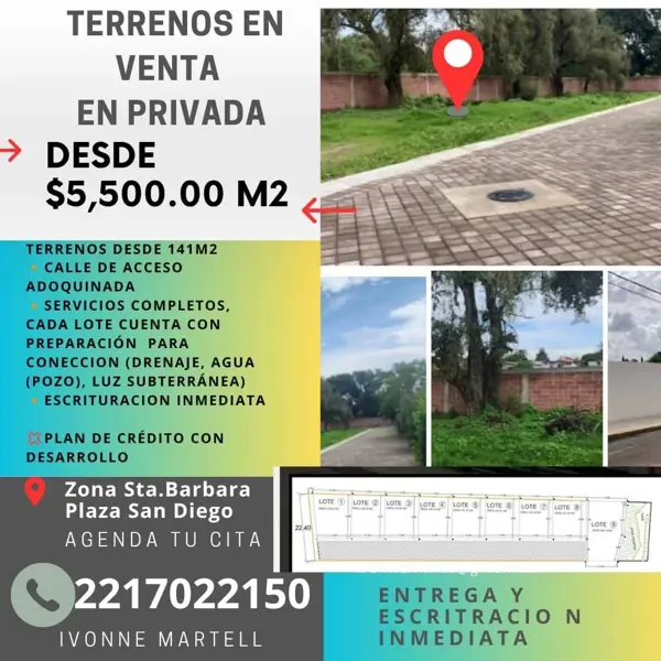 Terreno en venta en Santa Barbara Almoloya, San Pedro Cholula — foto 2 de 5