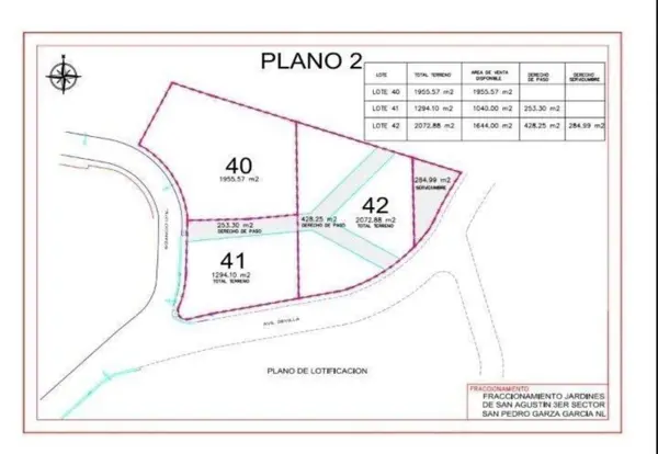Terreno en venta en Jardines de San Agustin, San Pedro Garza García — foto 2 de 3