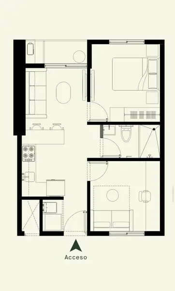 Departamento en venta en Infonavit la Huasteca, Santa Catarina — foto 2 de 7