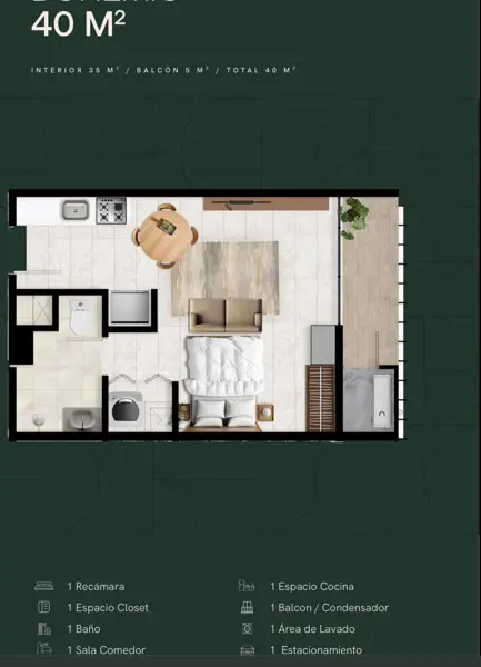 Departamento en venta en Monterrey Centro, Monterrey — foto 2 de 5