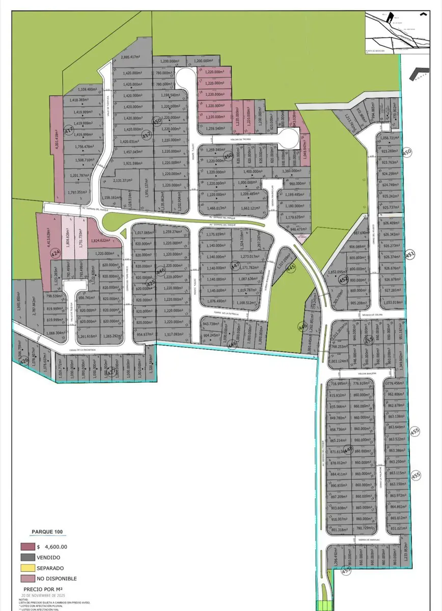 Terreno en venta en Parque 100, Santa Catarina