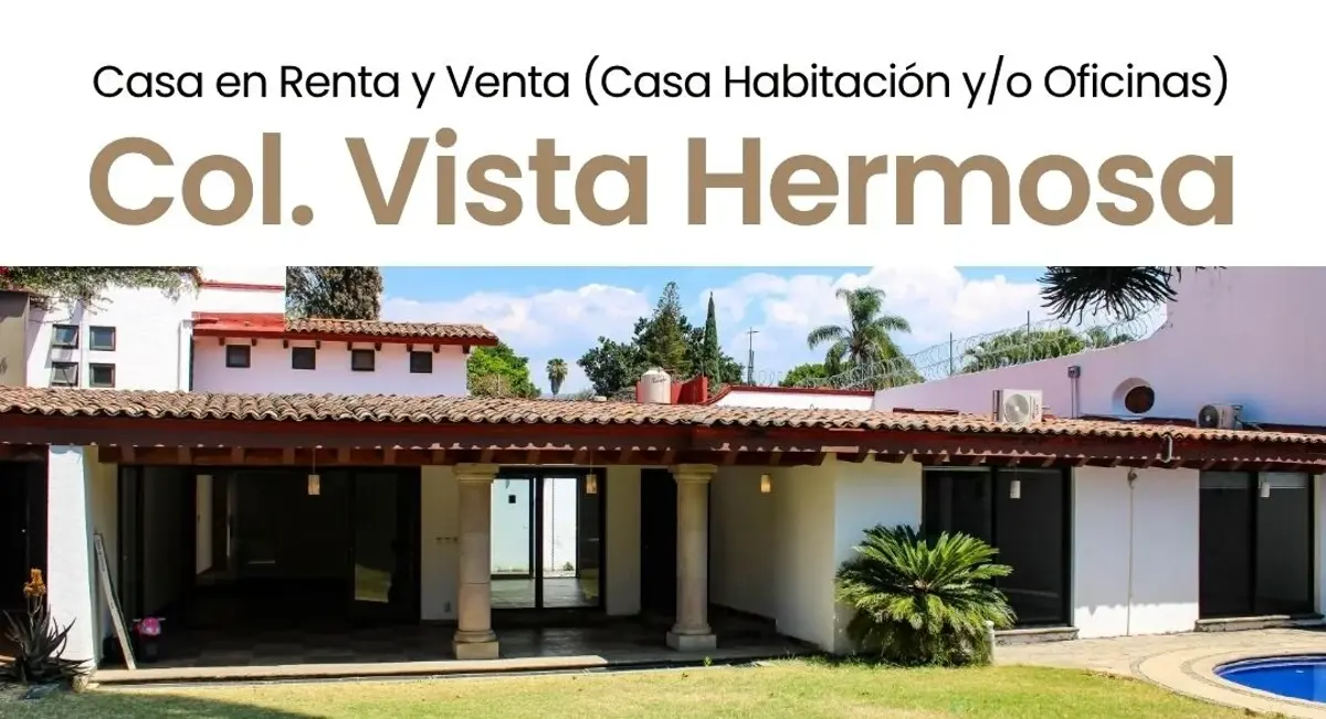 Casa en renta en Vista Hermosa, Cuernavaca — foto 1 de 5