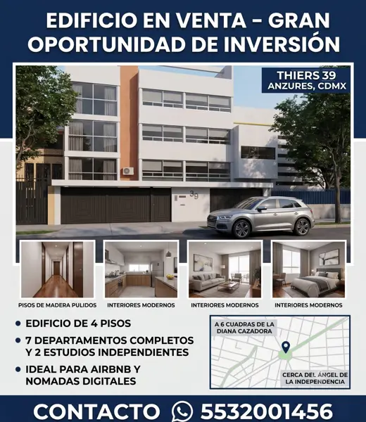 EN VENTA EN ANZURES!!! Edificio Completo con Alta Rentabilidad Activa