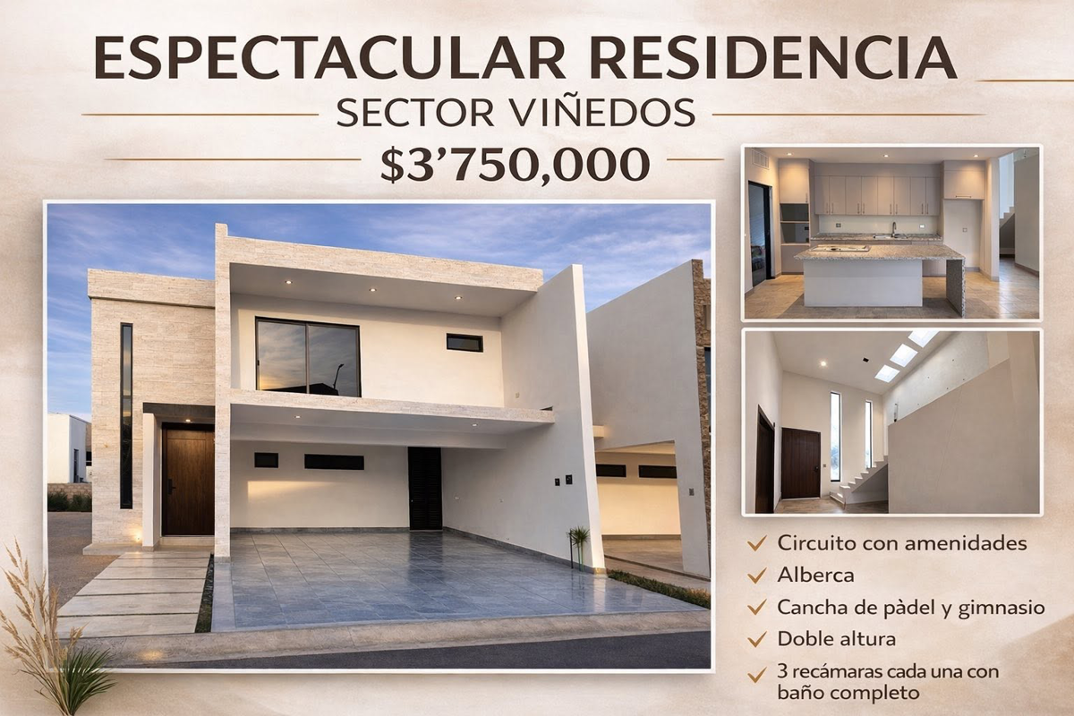 Casa en venta en Los Viñedos, Torreón — foto 1 de 6