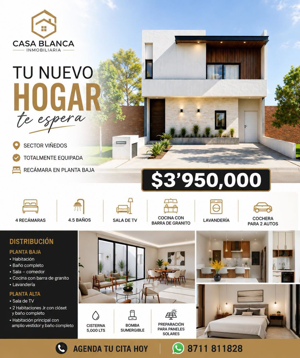 Casa en venta en Los Viñedos, Torreón — foto 1 de 3